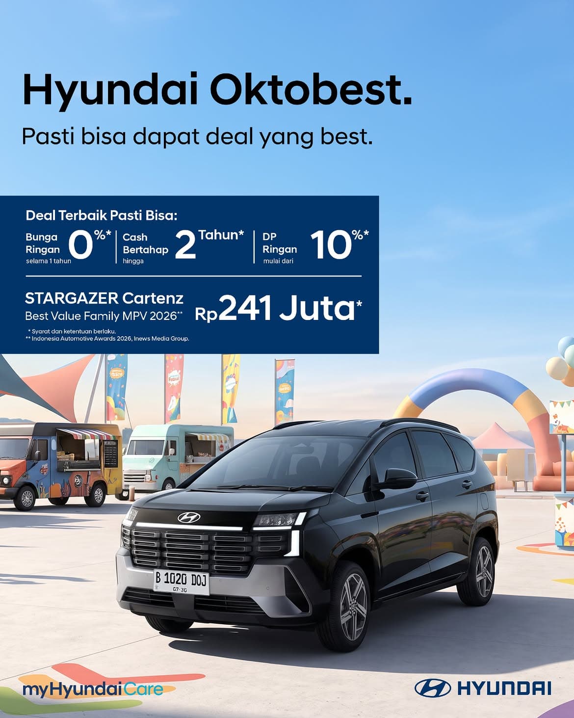 Promo Hyundai Oktober 2026: Bunga 0%, DP Ringan 10%, Dan Subsidi Trade-in Rp 5 Juta